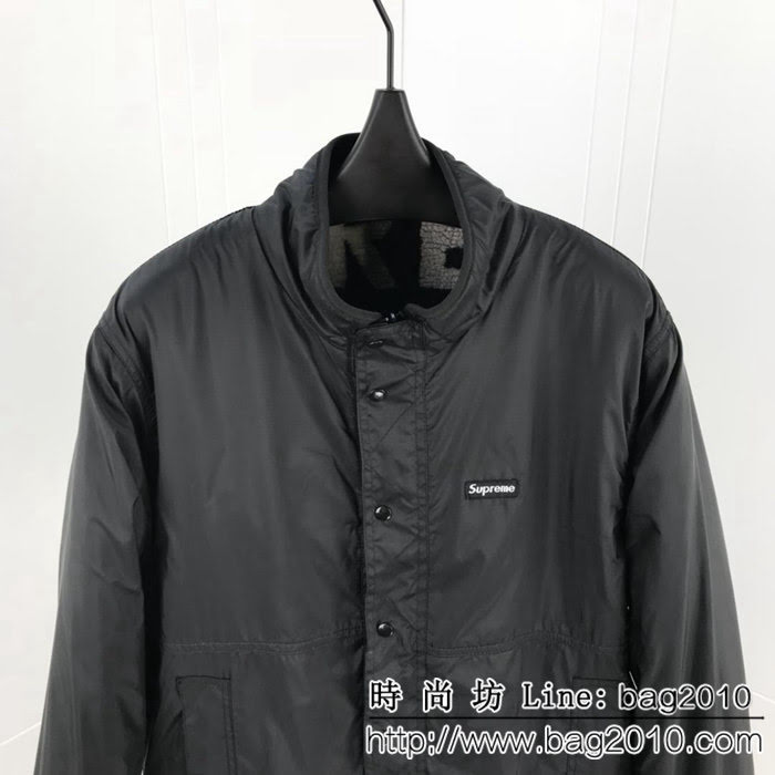 SUPREME18FW 雙面穿 定制提花羊羔絨 男款棉服 ydi2212